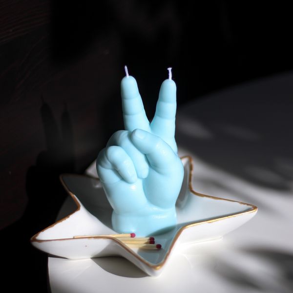 candlehand Baby hand candle Baby Peace