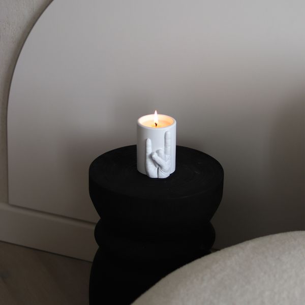 candlehand Scented CandleHand Jars Scented You Rock Gesture Candle