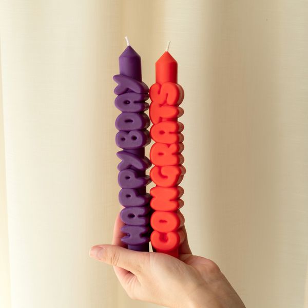 candlehand 3D Taper Candles BIRTHDAY SET 2